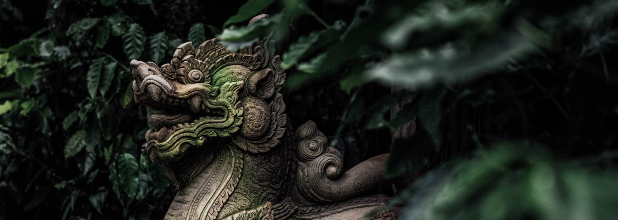 Green Statue in Ubud