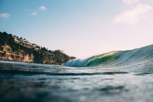 Perfect waves for Surfer in Bali